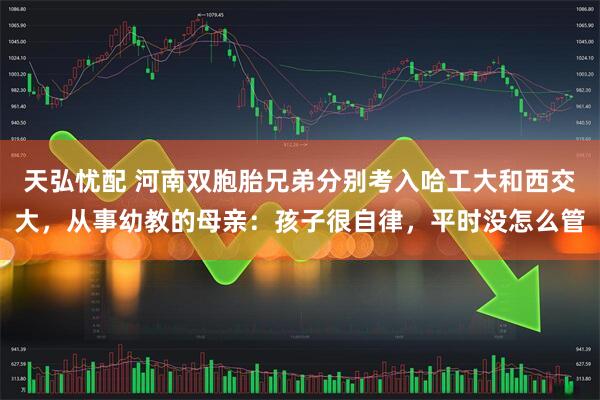 天弘忧配 河南双胞胎兄弟分别考入哈工大和西交大，从事幼教的母亲：孩子很自律，平时没怎么管